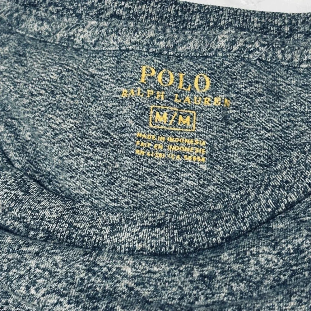 Polo Ralph Lauren T-Shirt Mens M Gray Cotton Classic Short Sleeve Pony Logo Tee
